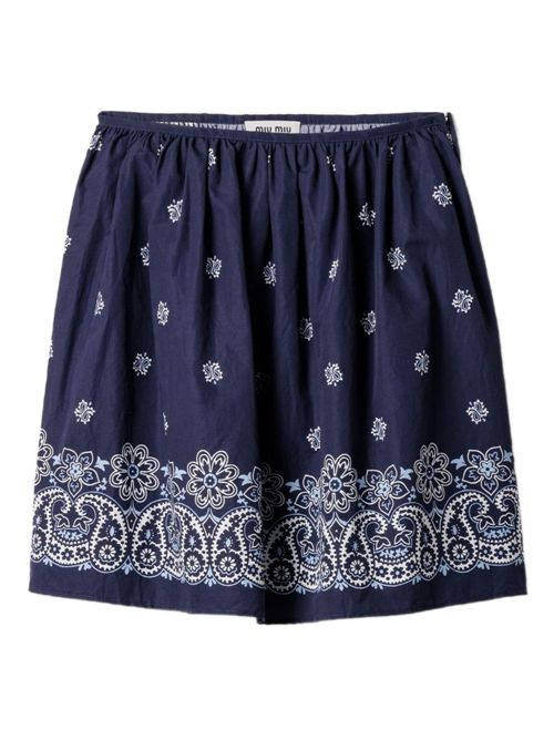 Gonna con stampa MIU MIU | MG242517X0F022X